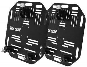 Rigg Gear Saddlebag Quick Release Plates on white background